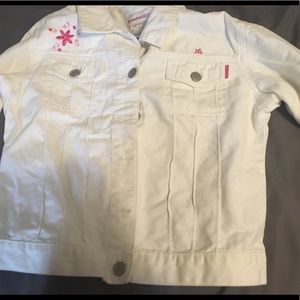 American Girl White Denim Jacket